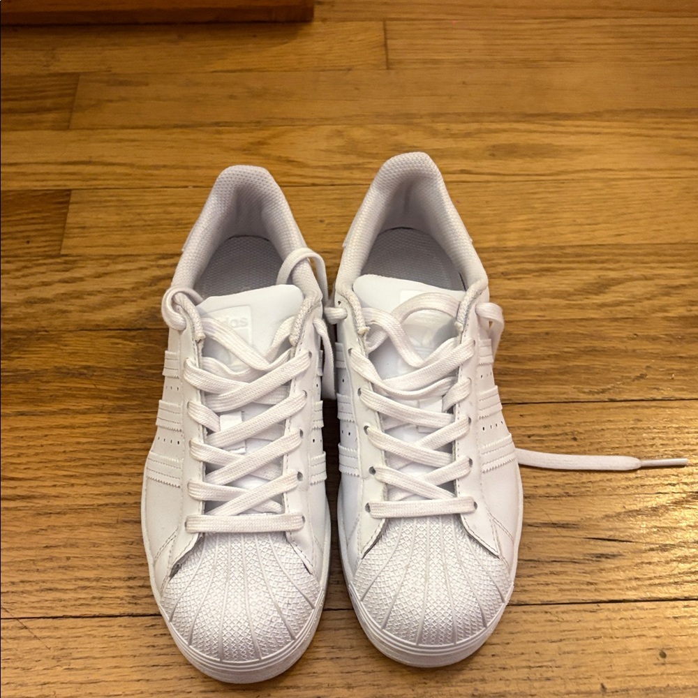 Adidas All-White Shell Toe Sneakers